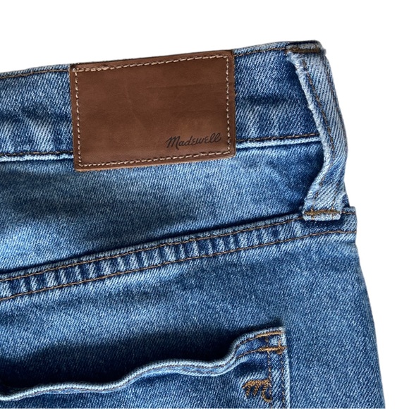 Madewell High-Rise Slim Boyjean: Two-Tone Tuxedo Stripe Duotone Blue Size 26 - Picture 4 of 12